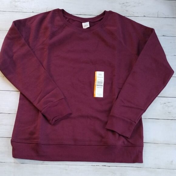 Women's Soft Pullover Sweatshirt Lounge Shirt Size M, L - Picture 1 of 4